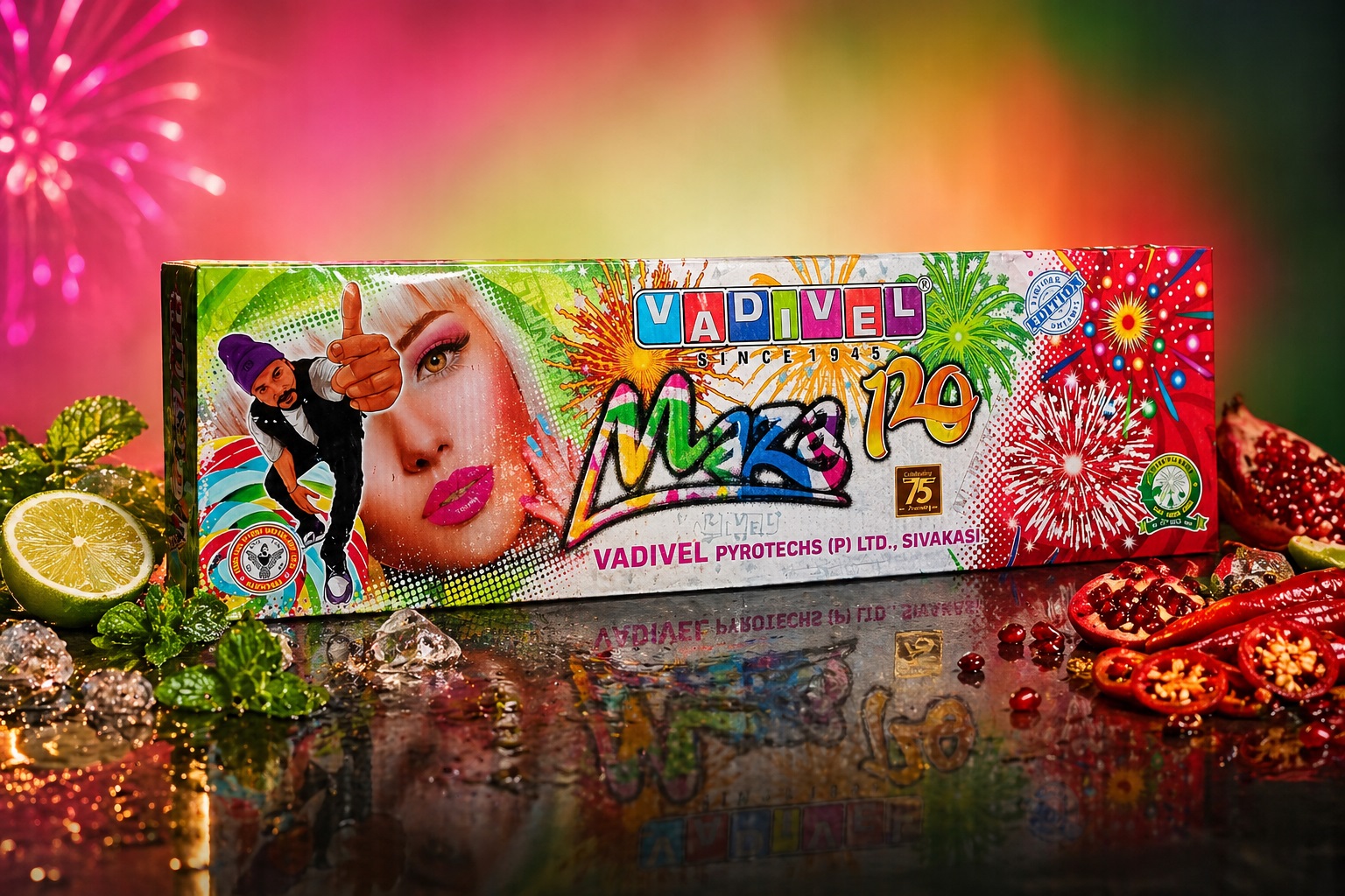 MULTI COLOUR SHOTS (120 SHOTS) 	